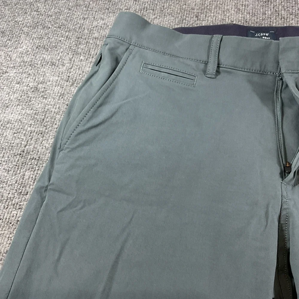 J Crew Tech Pant 31x34 Slim Fit Gray Performance Stretch Travel Casual Dress Pan